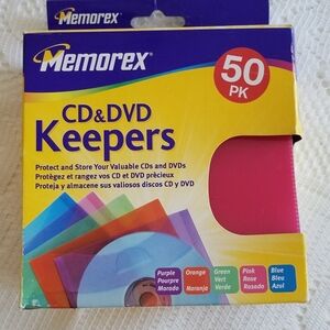 NIB Sealed  Memorex 50 pack CD DVD Keepers